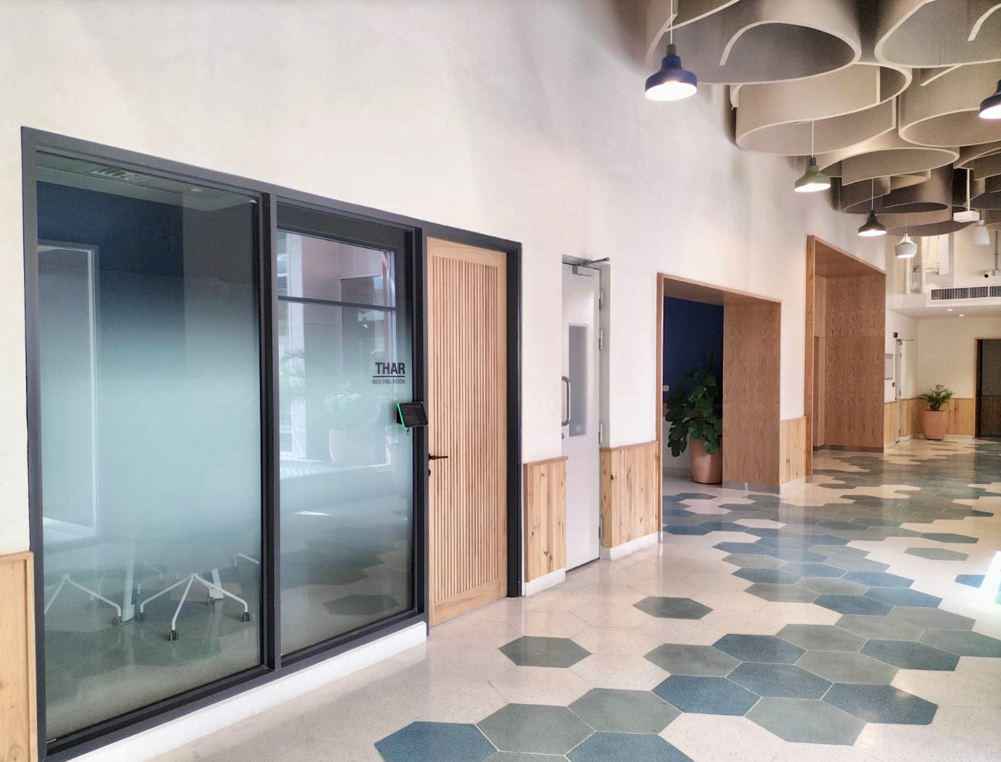 Getz Pharma — Head Office, Ground Floor (Reception) — Getz Pharma commercial / reception + structure in Korangi, Karachi, Pakistan — view 3